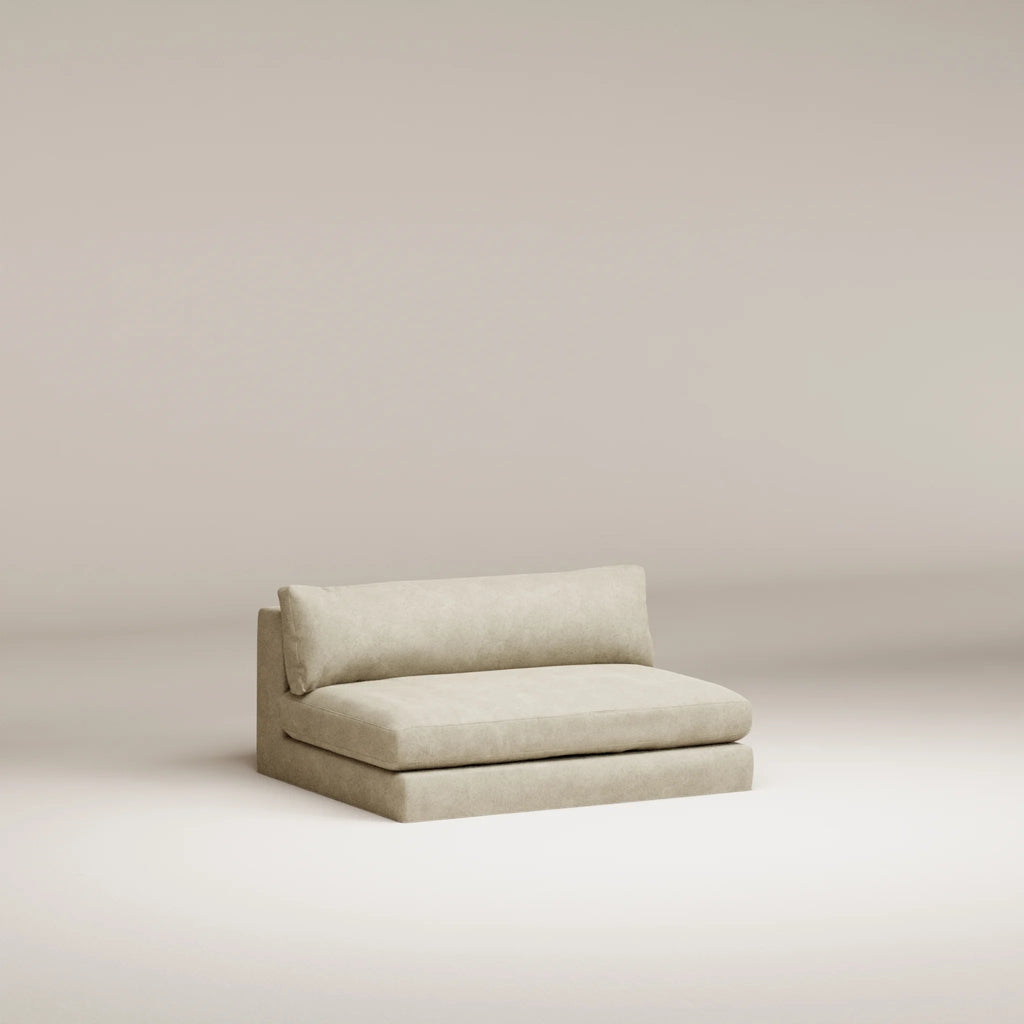 Image Removable cover armchair Bellechasse light 2.5 seats • Felted wool • Natural