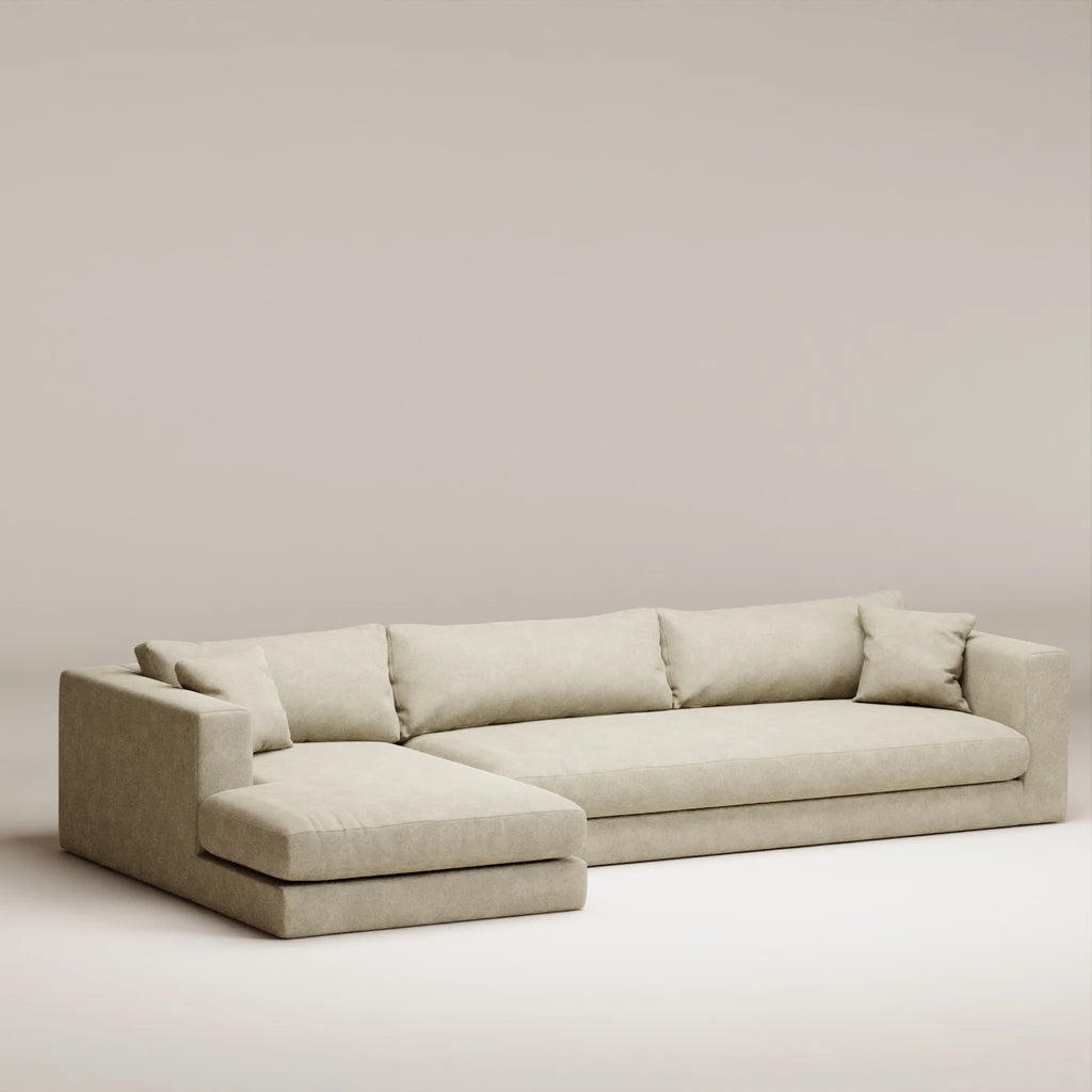 Image Corner Bellechasse light XL1 • LEFT • Felted wool • Natural