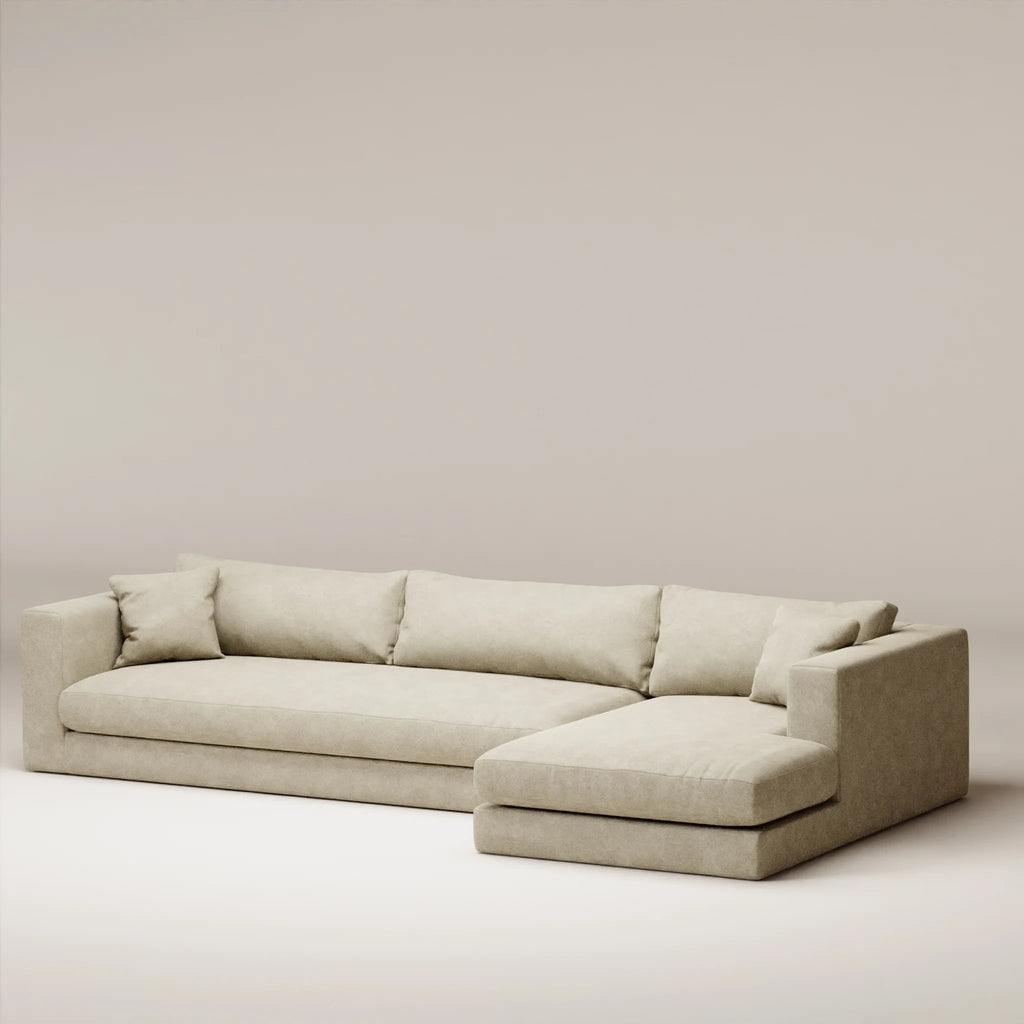 Image Corner Bellechasse light XL1 • RIGHT • Felted wool • Natural