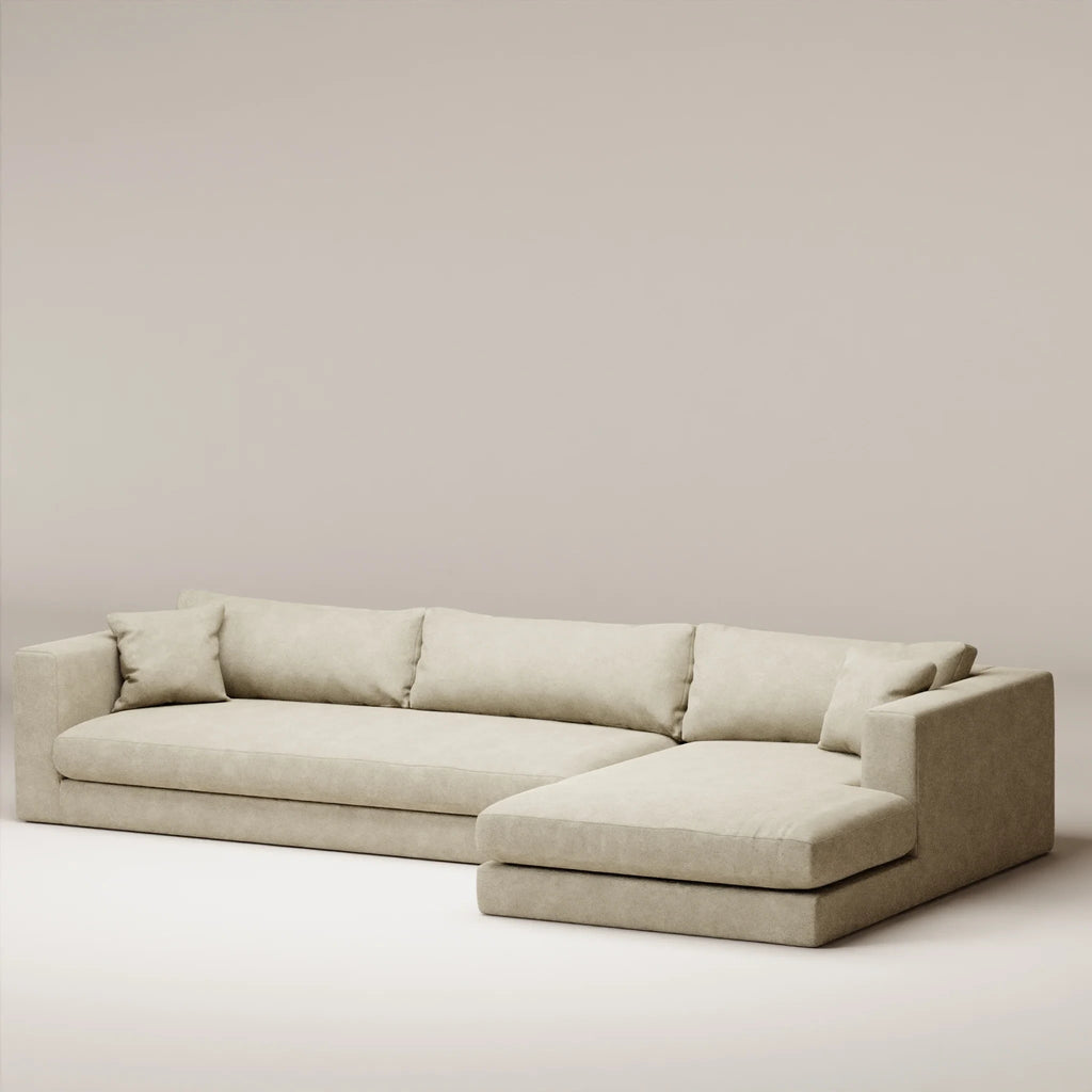 Image Corner Bellechasse light XL3 • RIGHT • Felted wool • Natural