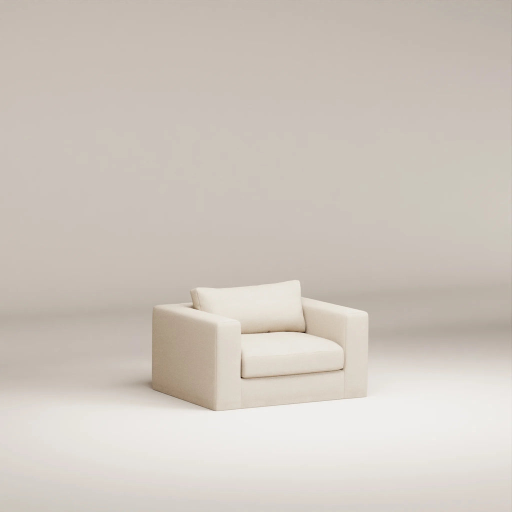 Image Fauteuil déhoussable Bellechasse light Tweed • Natural
