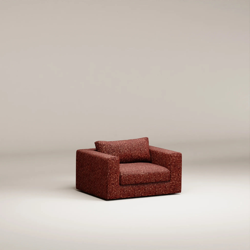 Image Fauteuil Bellechasse light Chenille texturée • Brick