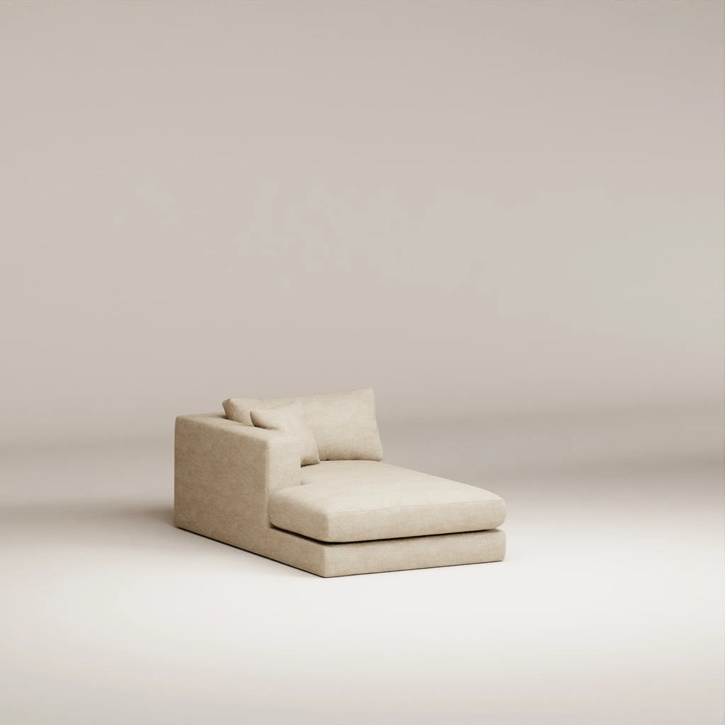 Image Méridienne Bellechasse light 160 cm • Gauche • Tissu chenillé • Natural