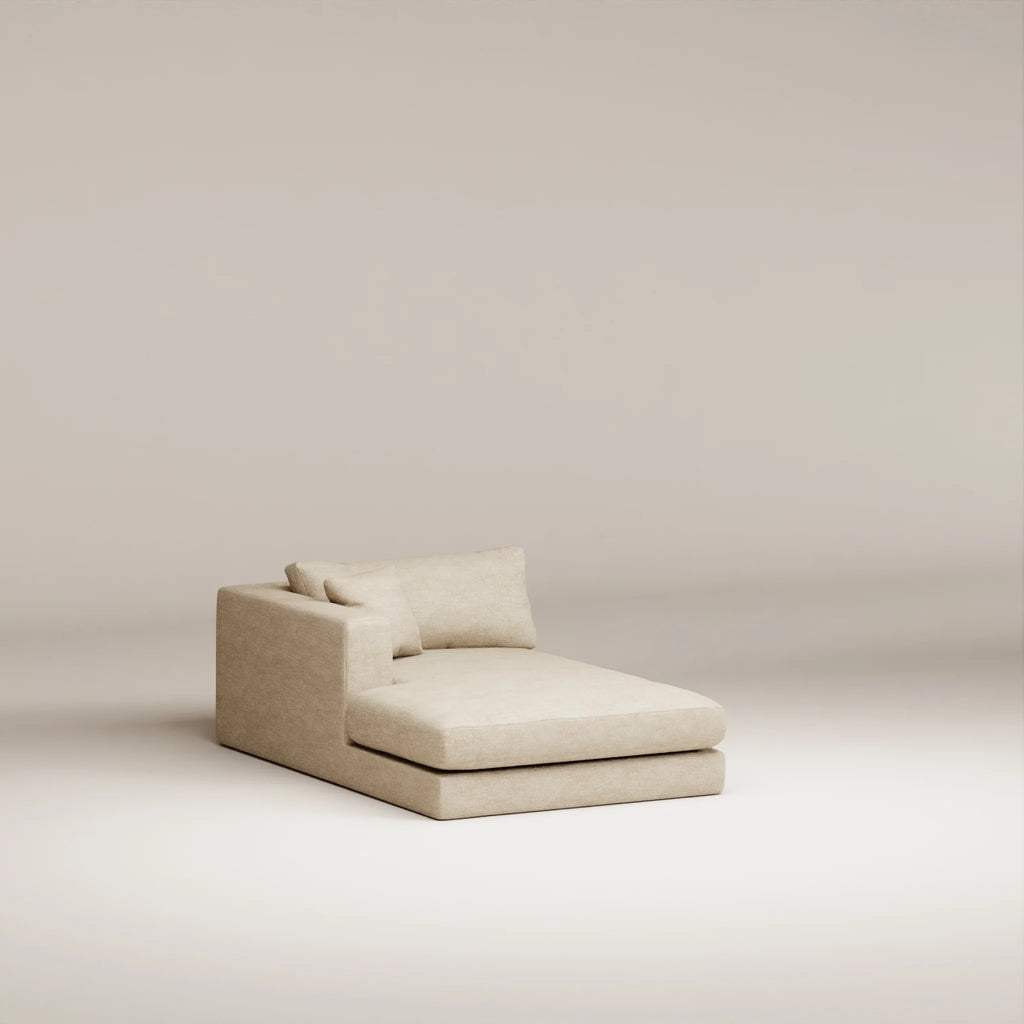 Image Méridienne Bellechasse light 170 cm XL • Gauche • Tissu chenillé • Natural