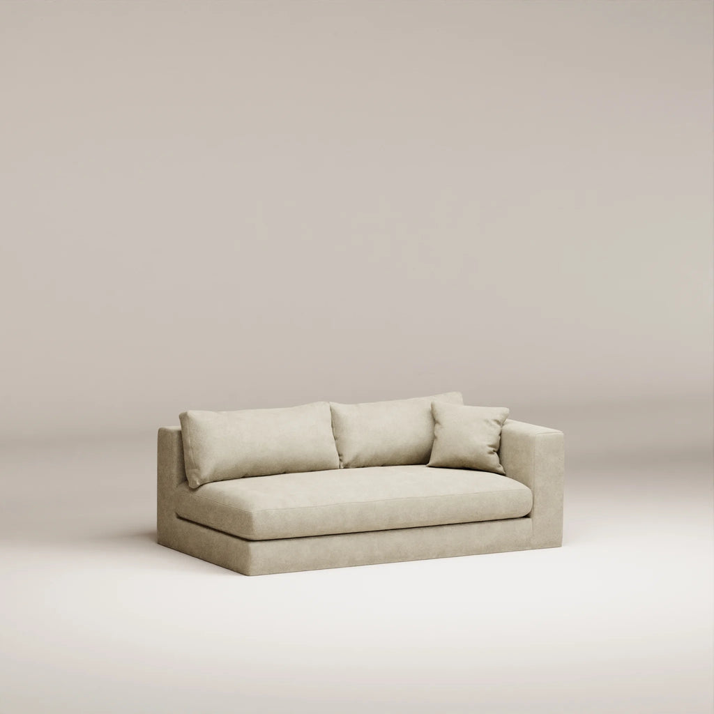 Image Removable cover module Bellechasse light 2.5 seats • RIGHT • Felted wool • Natural