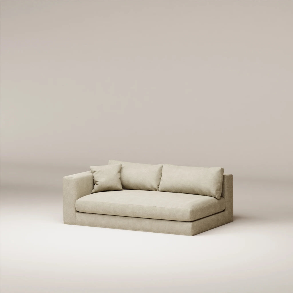 Image Removable cover module Bellechasse light 2.5 seats • LEFT • Felted wool • Natural