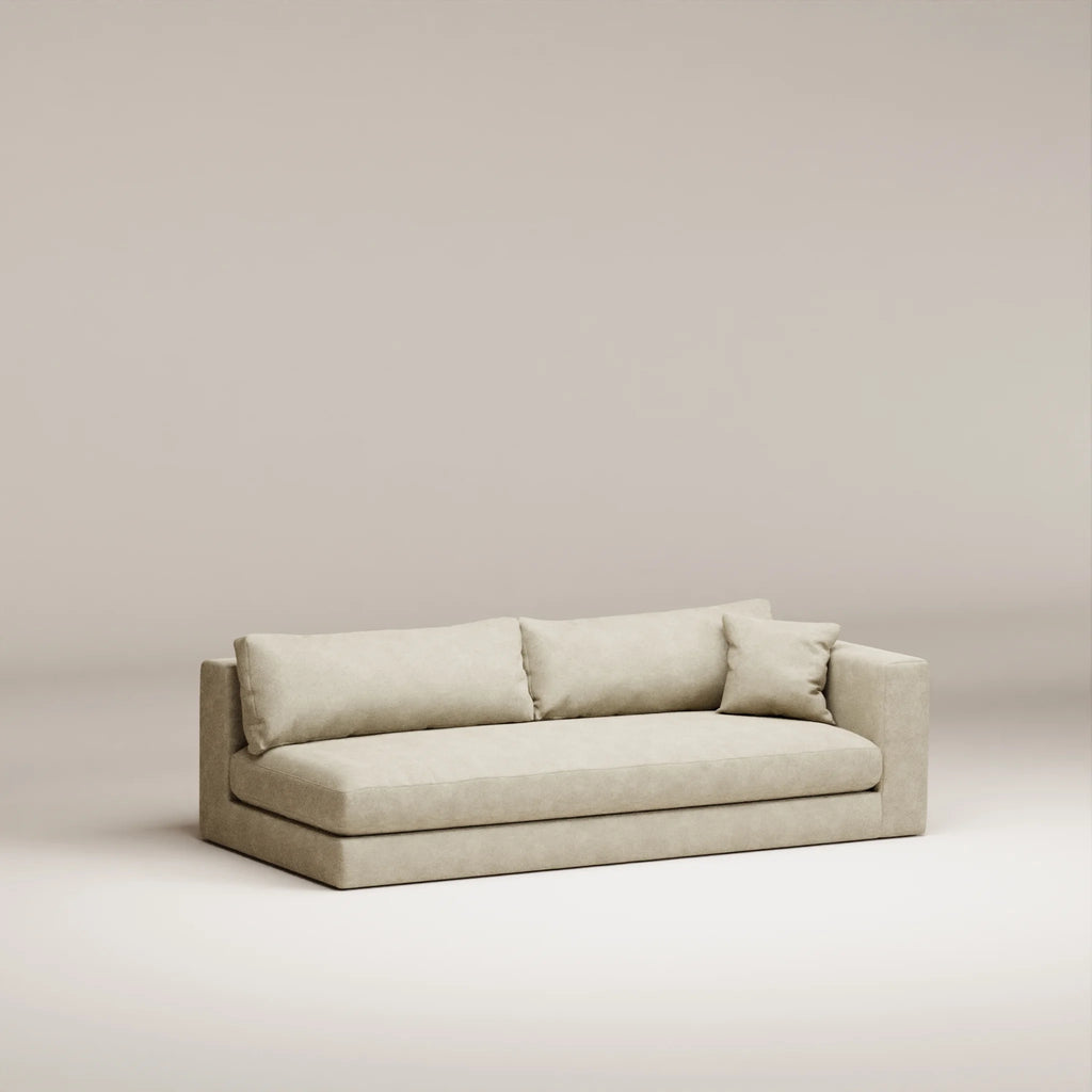 Image Module Bellechasse light 3.5 seats • RIGHT • Felted wool • Natural