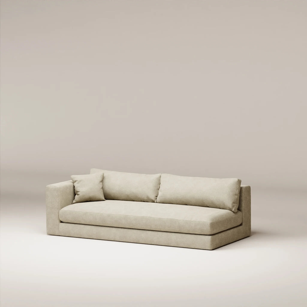 Image Module Bellechasse light 3.5 seats • LEFT • Felted wool • Natural