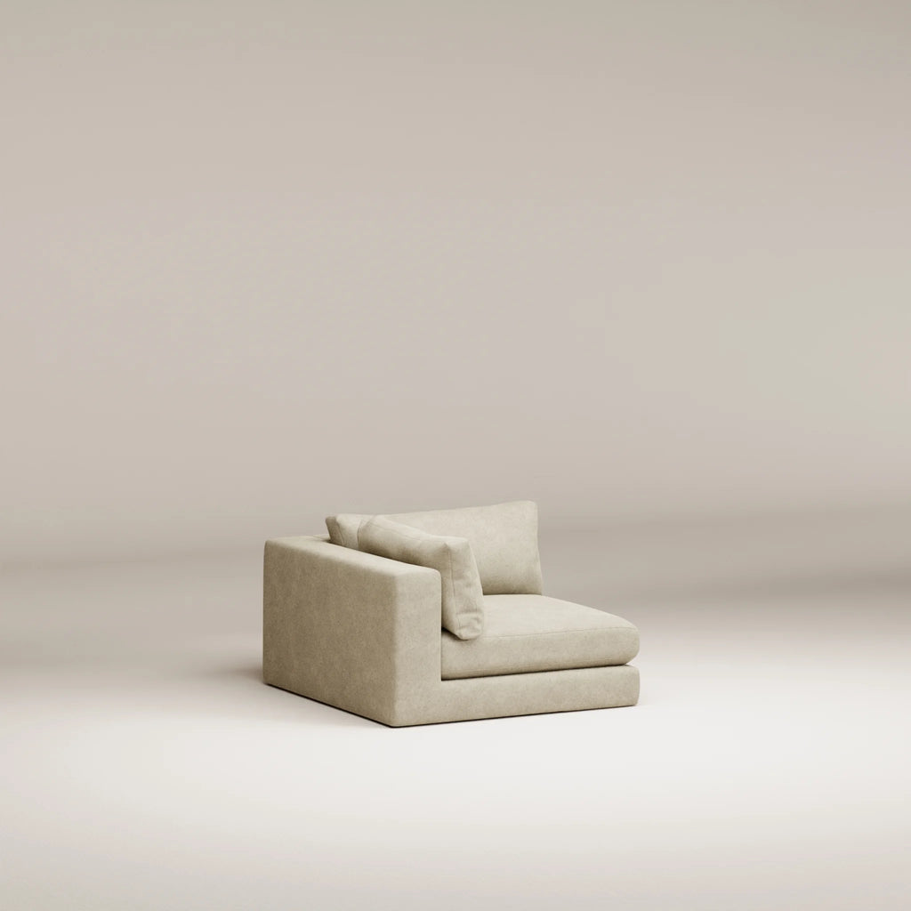 Image Corner module Bellechasse light LEFT • Felted wool • Natural