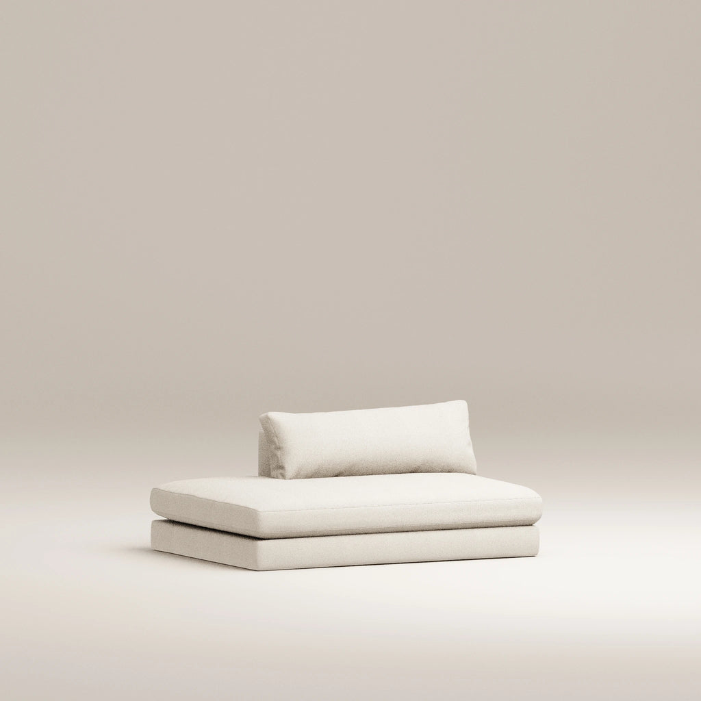 Image Ottomane Bellechasse light Gauche • Tweed • Natural