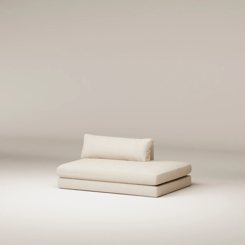 Image Ottomane Bellechasse light Gauche • Tweed • Natural