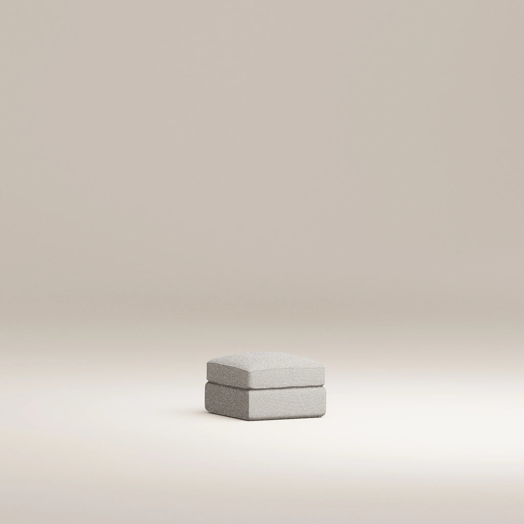 Image Pouf Bellechasse light Carré XS • Tissu personnalisé