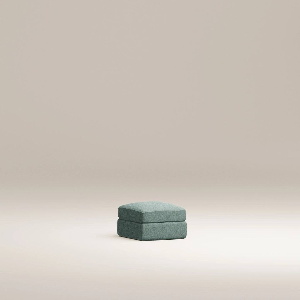 Image Pouf Bellechasse light Carré XS • Laine feutrée • Mint