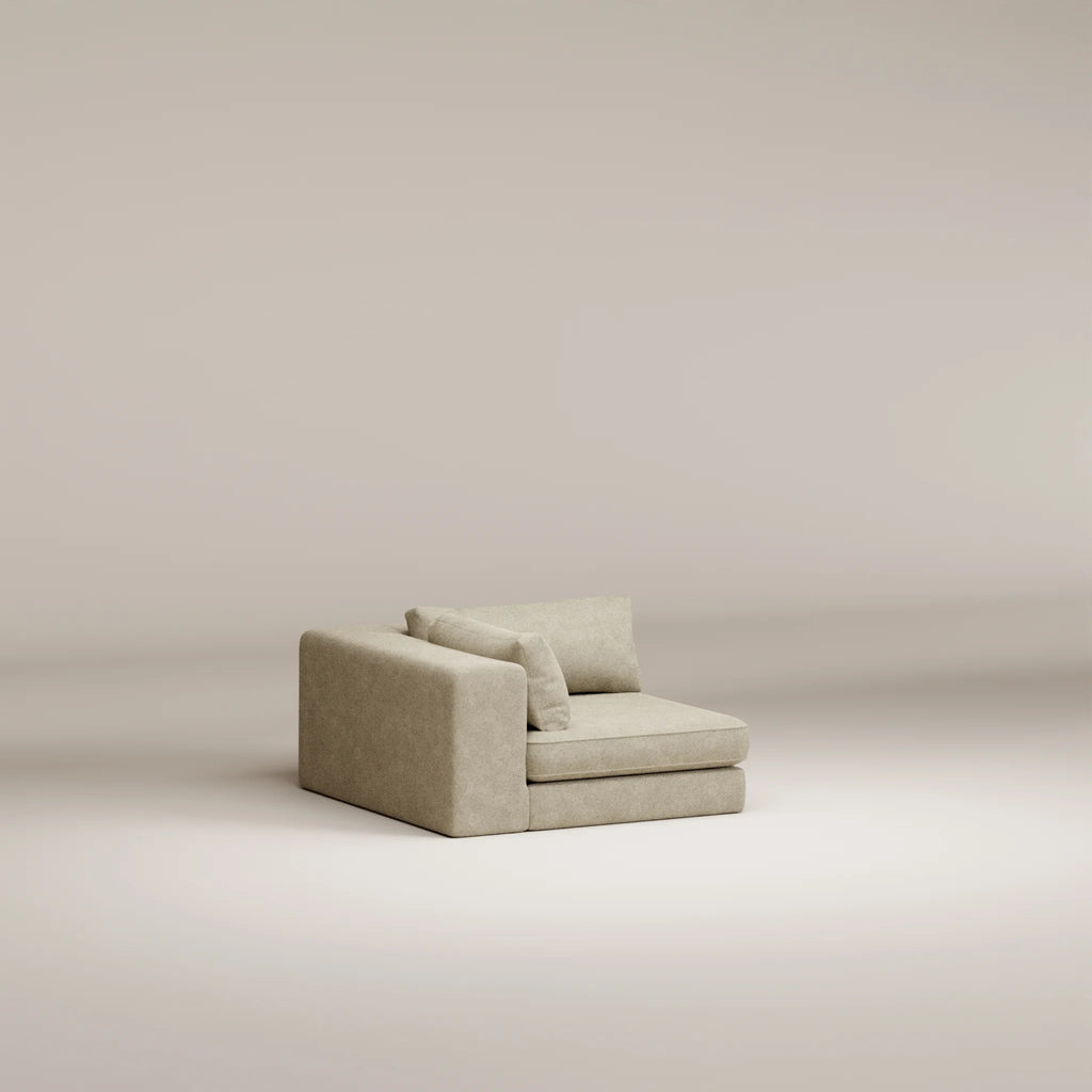 Image Corner module Bellechasse LEFT • Felted wool • Natural