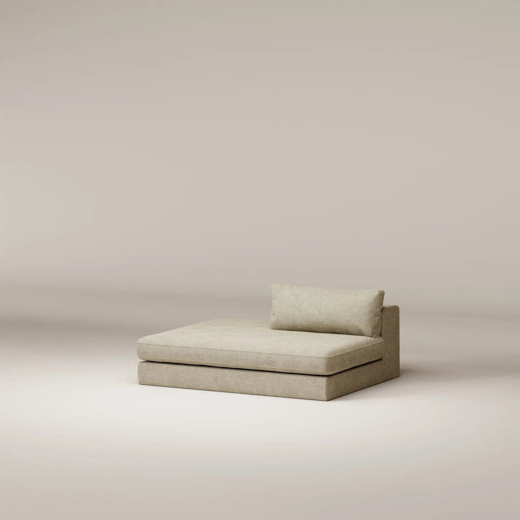 Image Ottoman Bellechasse LEFT • Felted wool • Natural