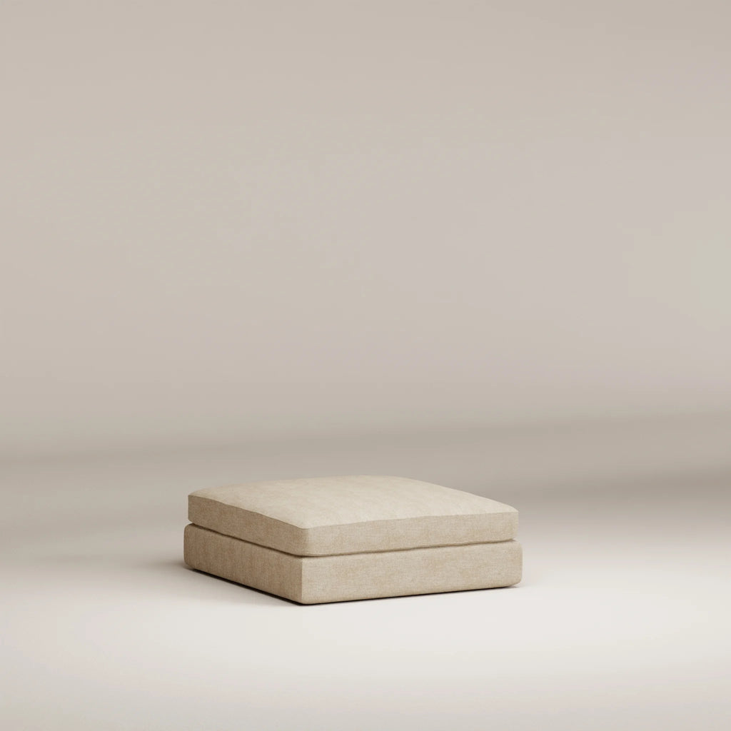 Image Pouf Bellechasse light Carré S • Tissu chenillé • Natural