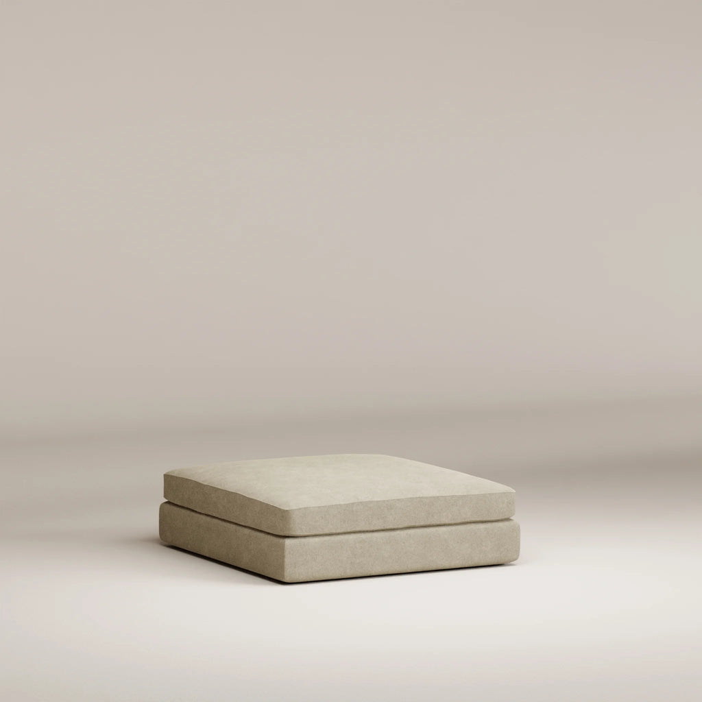 Image Pouf Bellechasse light Square • Felted wool • Natural