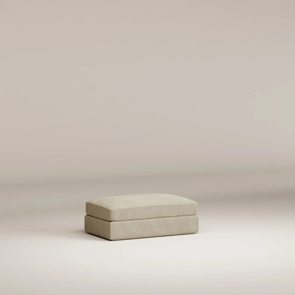 Image Pouf Bellechasse light Rectangular S • Felted wool • Natural