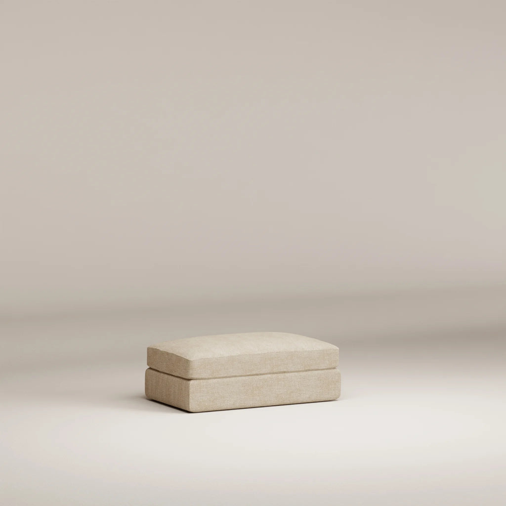 Image Pouf Bellechasse light Rectangulaire S • Tissu chenillé • Natural