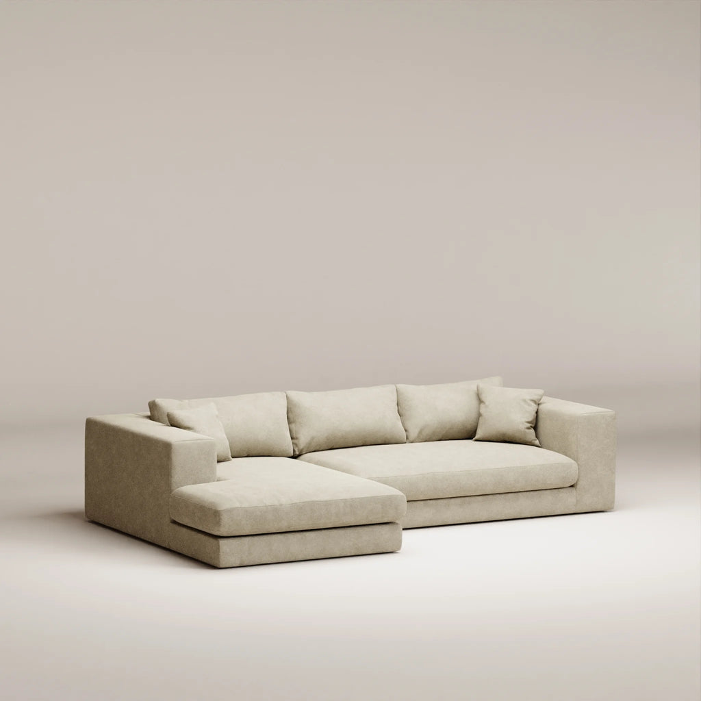 Image Corner Bellechasse 1 • LEFT • Felted wool • Natural