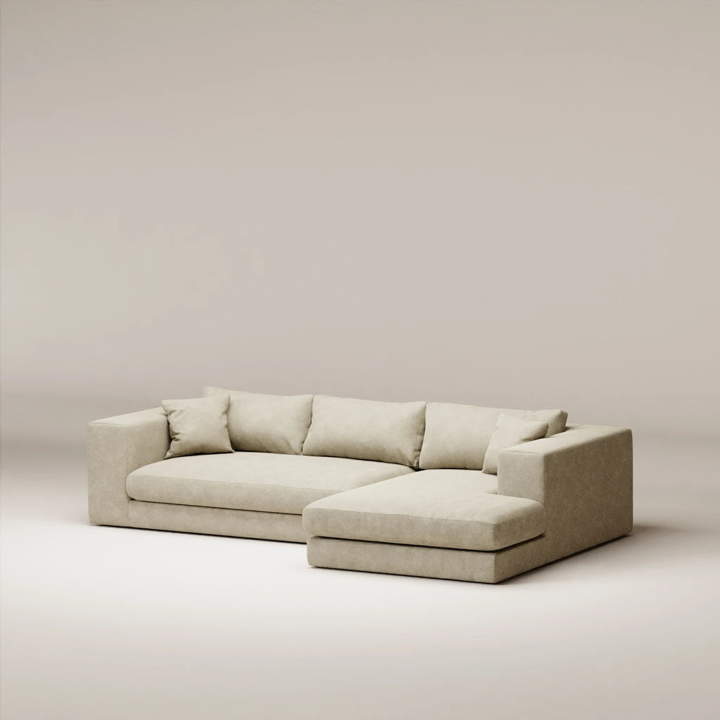 Image Corner Bellechasse 1 • RIGHT • Felted wool • Natural