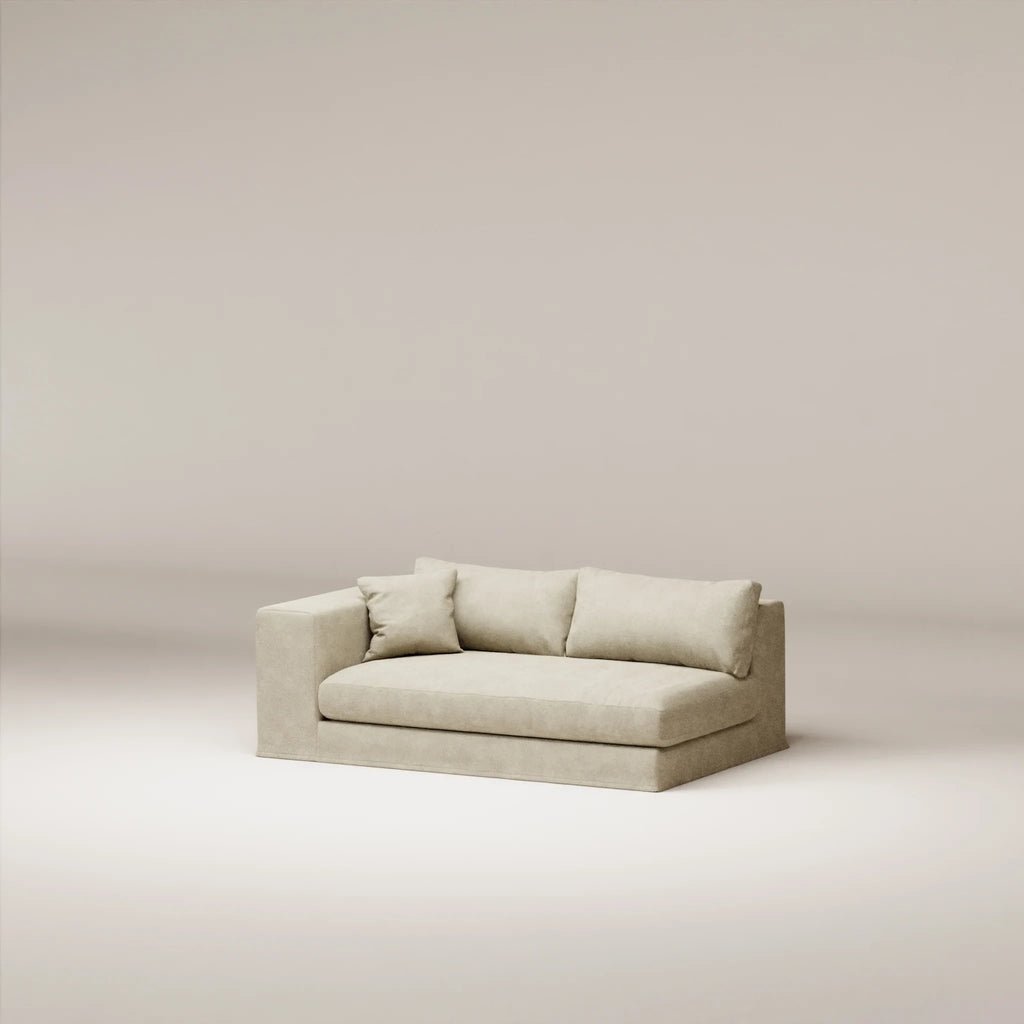 Image Removable cover module Bellechasse 2.5 seats • LEFT • Felted wool • Natural