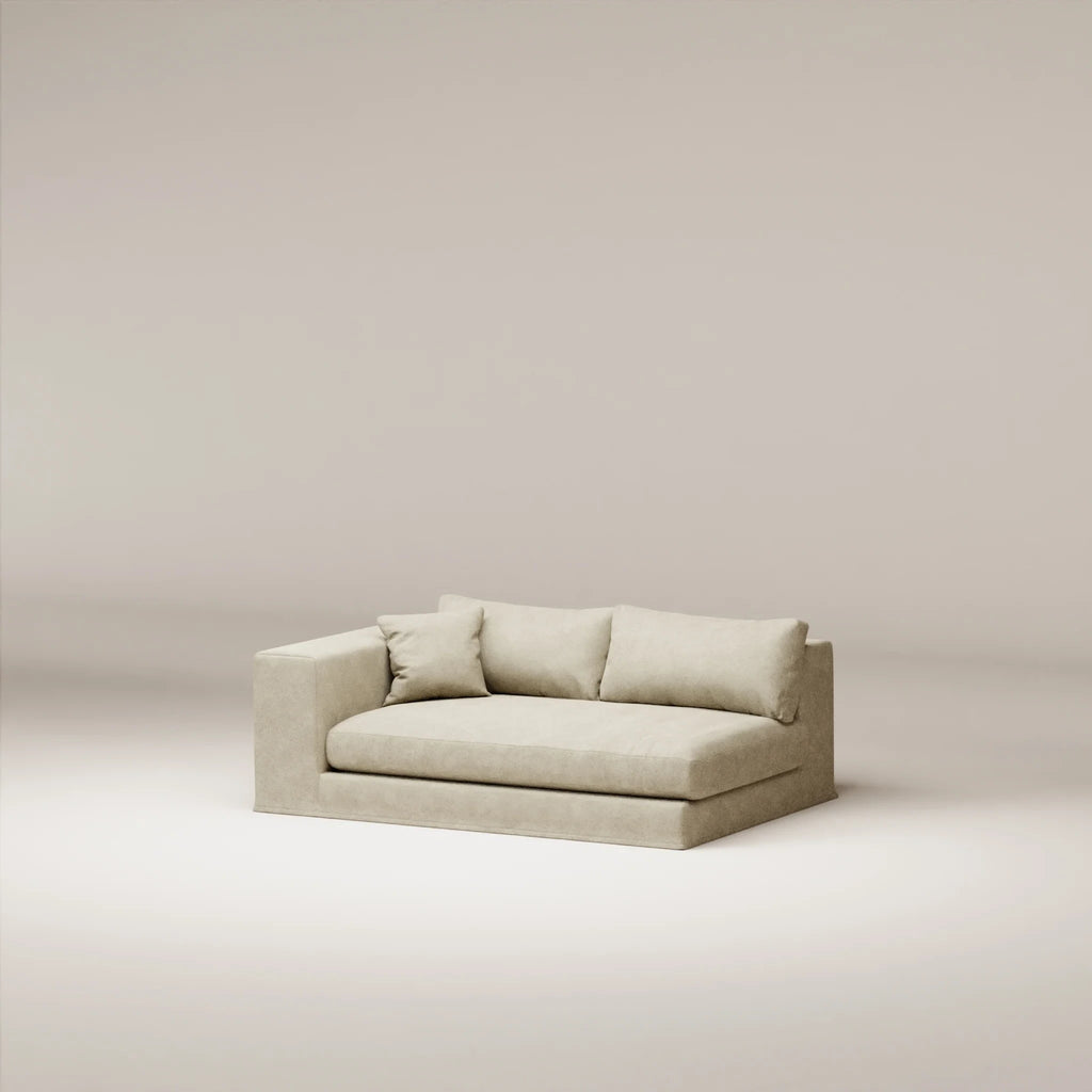 Image Removable cover module Bellechasse 2.5 seats • LEFT • Felted wool • Natural