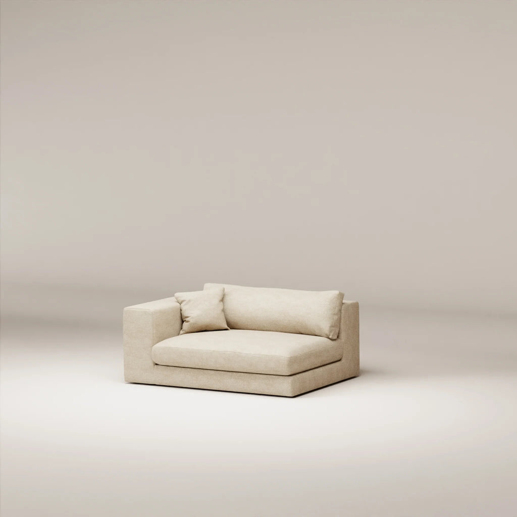 Image Module Bellechasse 1,5 place • Profondeur 122 cm • Gauche • Tissu chenillé • Natural