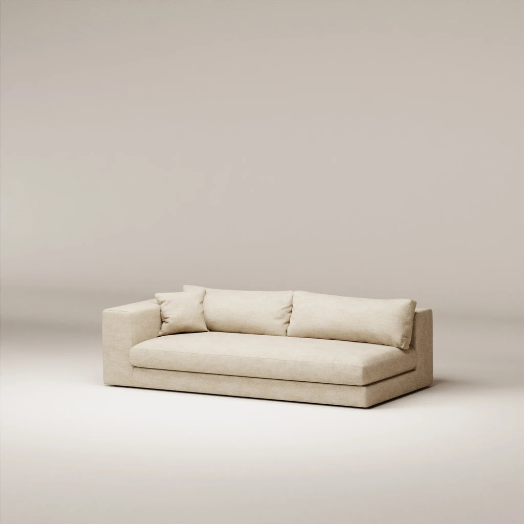 Image Module Bellechasse 3,5 places • Profondeur 122 cm • Gauche • Tissu chenillé • Natural