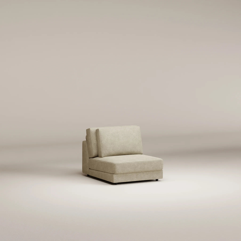 Image Lounge chair Galliera 1 place • Felted wool • Natural