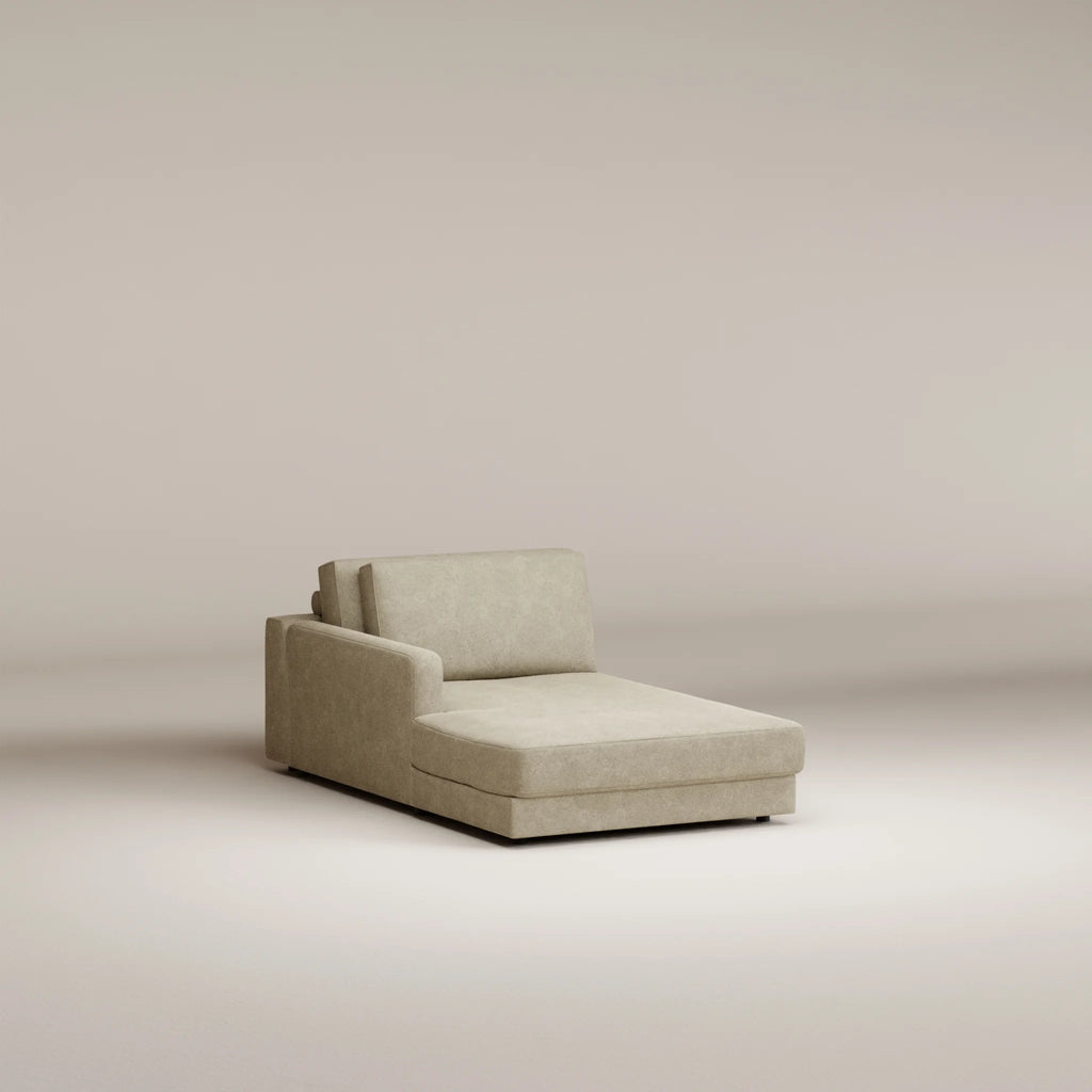 Image Meridian Galliera XL • LEFT • Accoudoir Thin (14 cm) • Felted wool • Natural