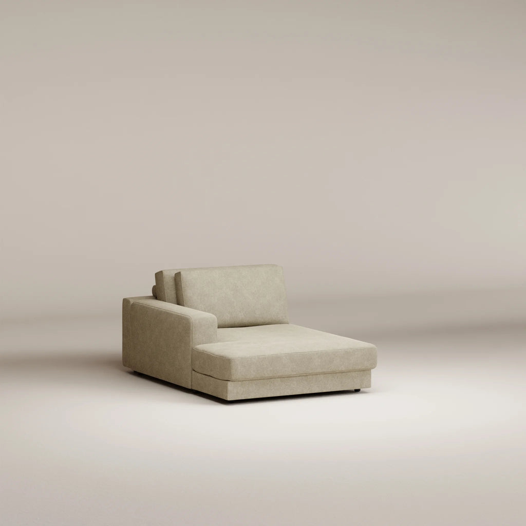 Image Meridian Galliera Standard • LEFT • Accoudoir Large (23 cm) • Felted wool • Natural