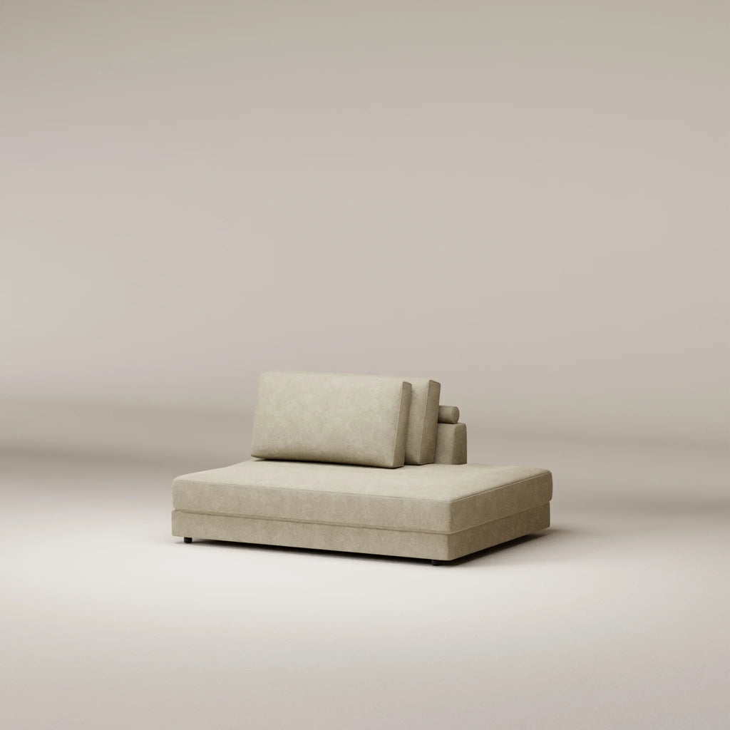 Image Ottoman Galliera RIGHT • Felted wool • Natural