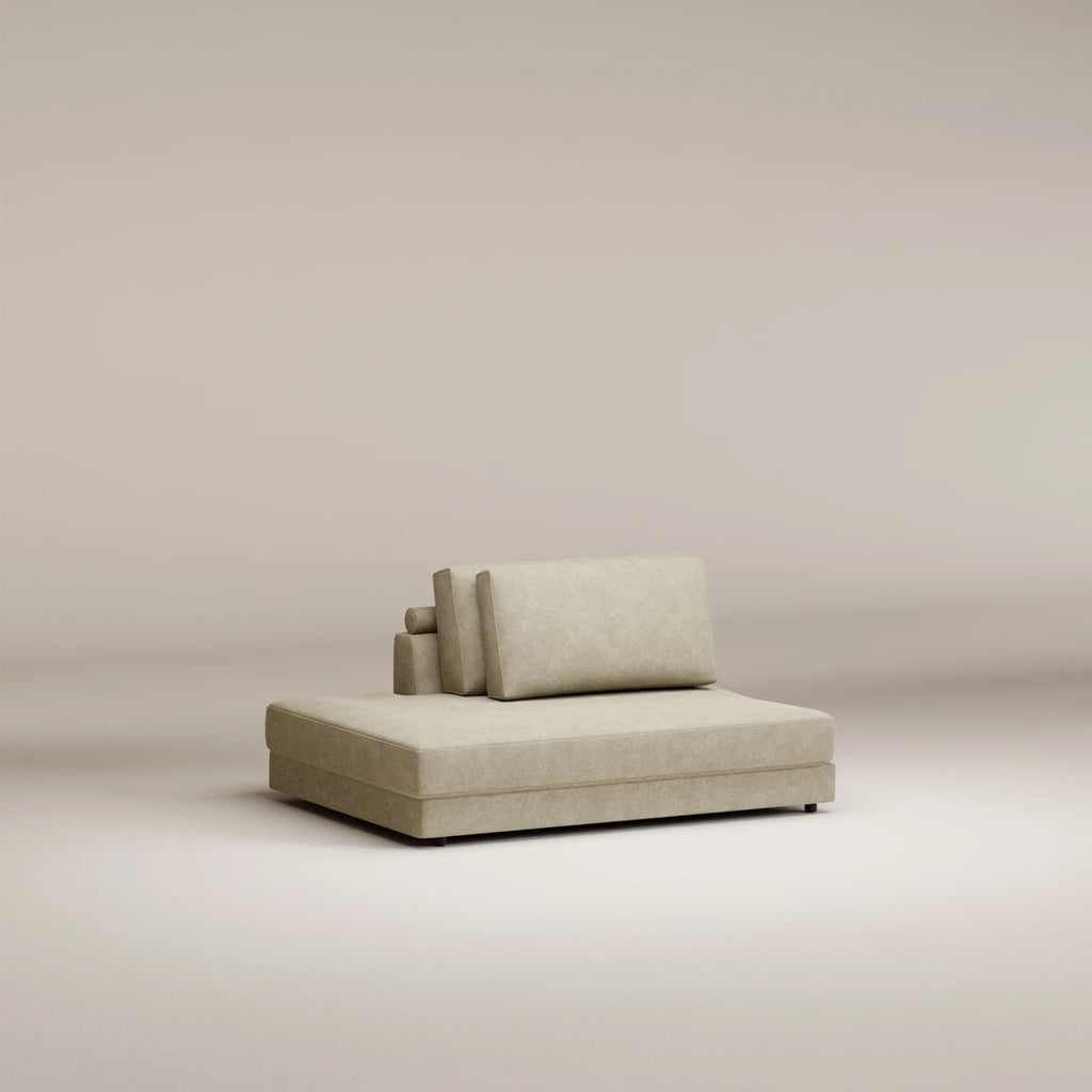 Image Ottoman Galliera LEFT • Felted wool • Natural