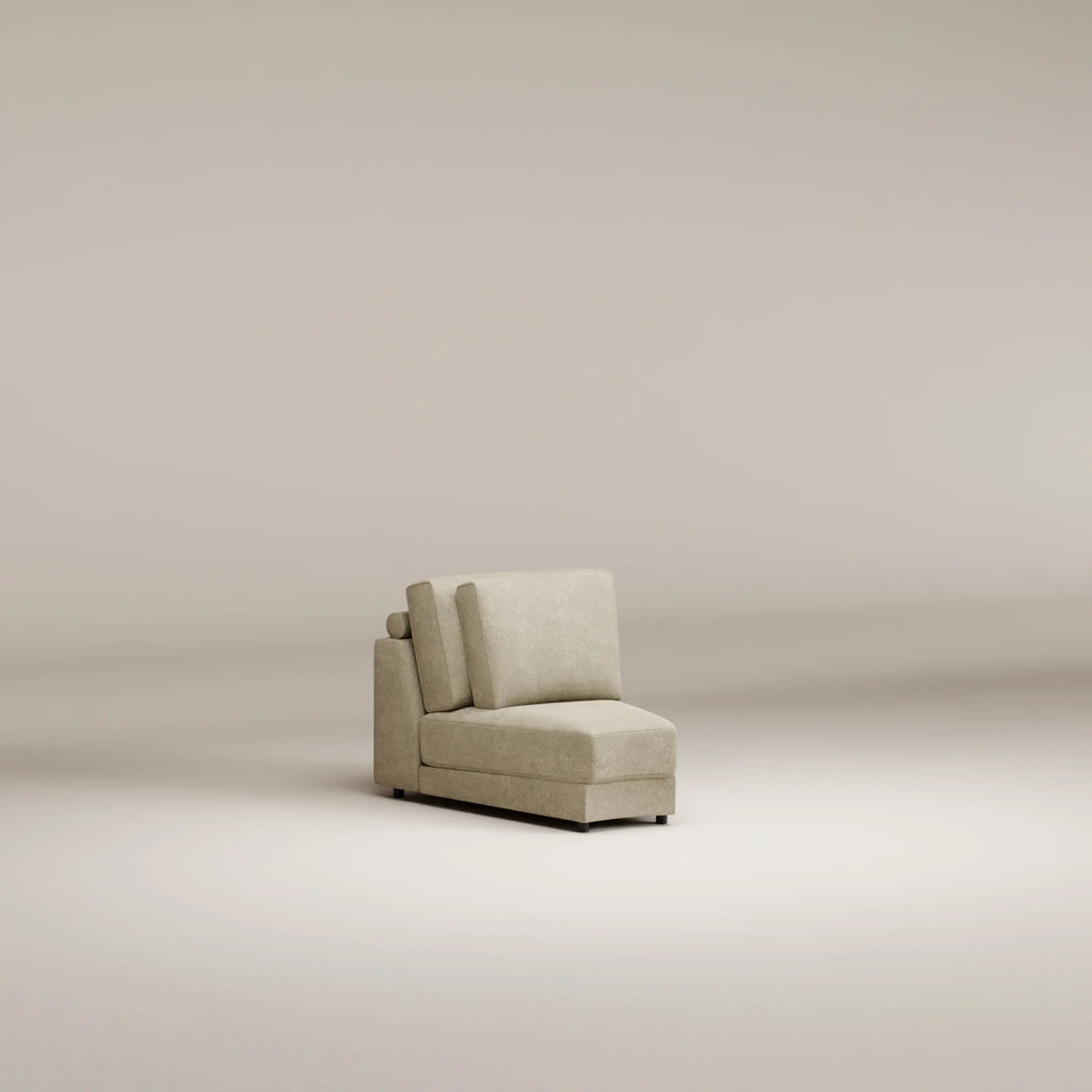 Image Rounded corner piece Galliera Standard 45 degrees • Felted wool • Natural