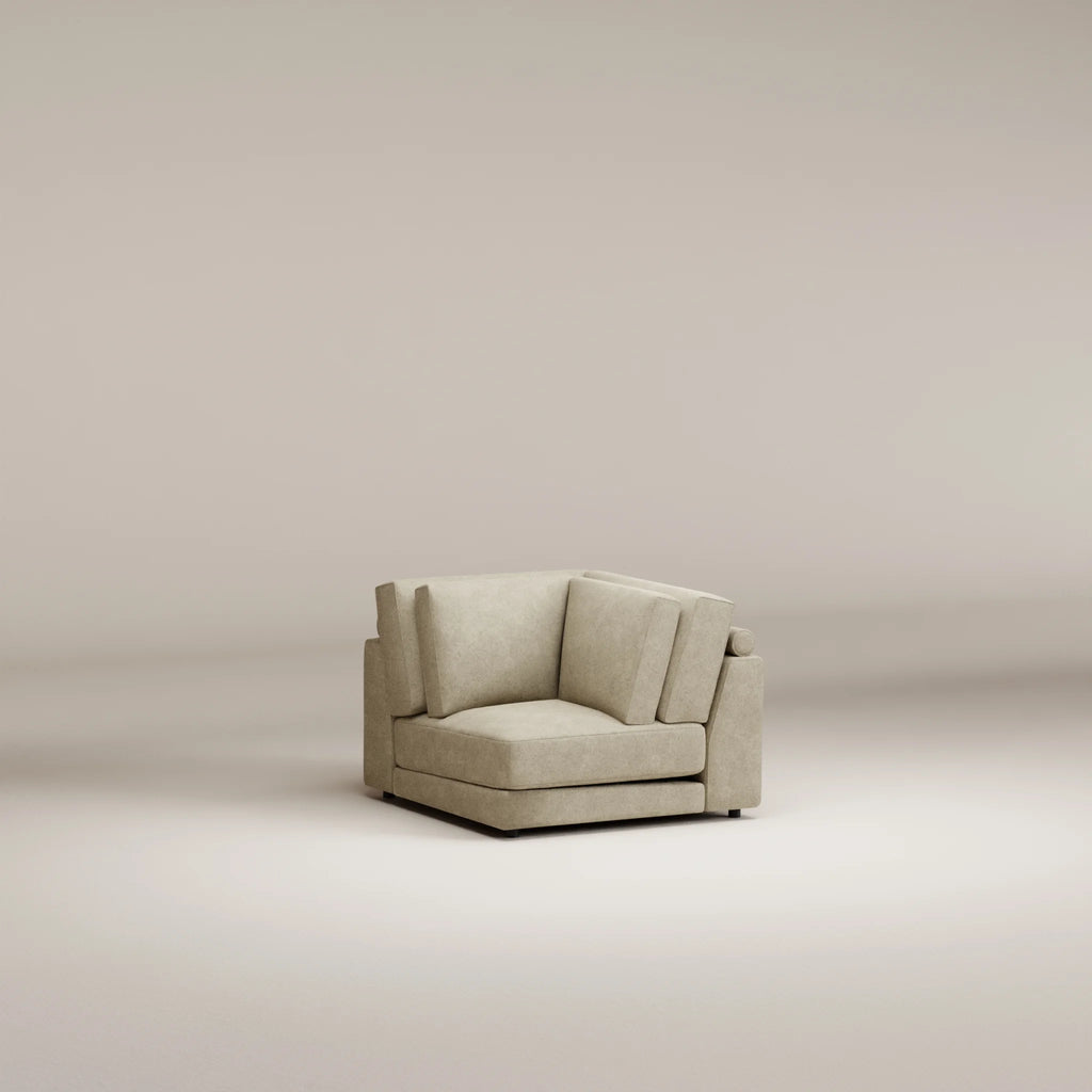 Image Corner piece Galliera Felted wool • Natural