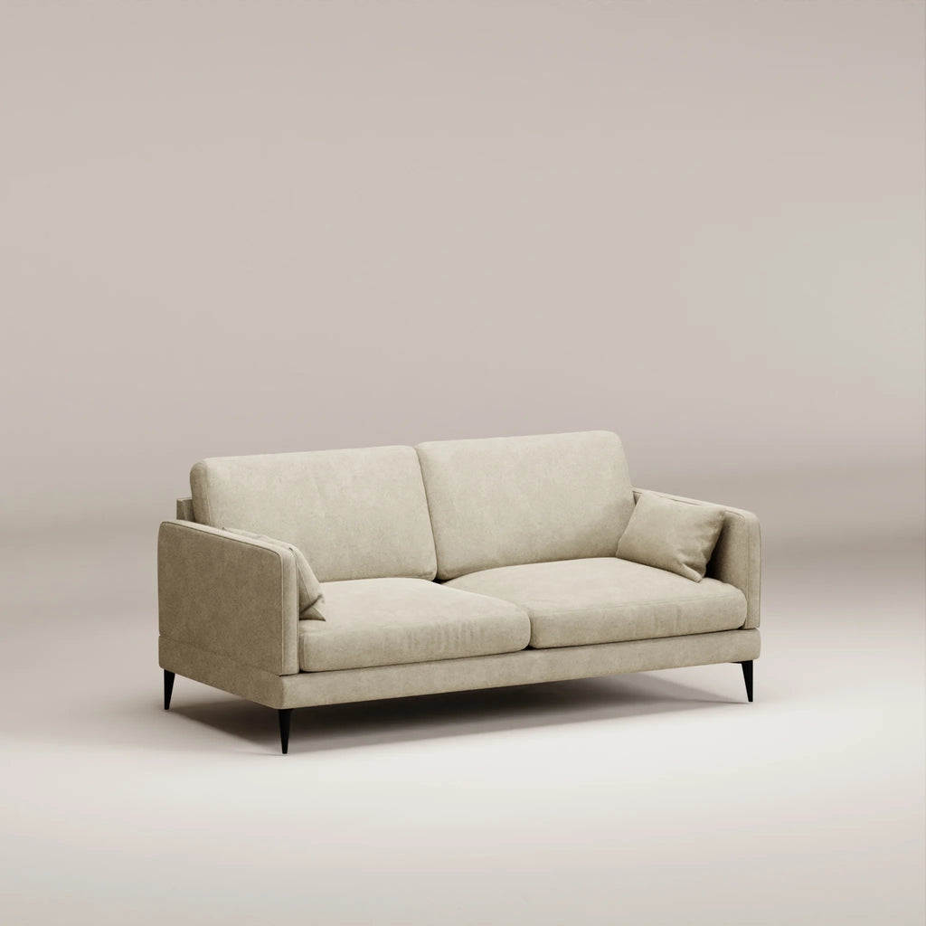Image Straight sofa Herran 2 seats • Felted wool • Natural