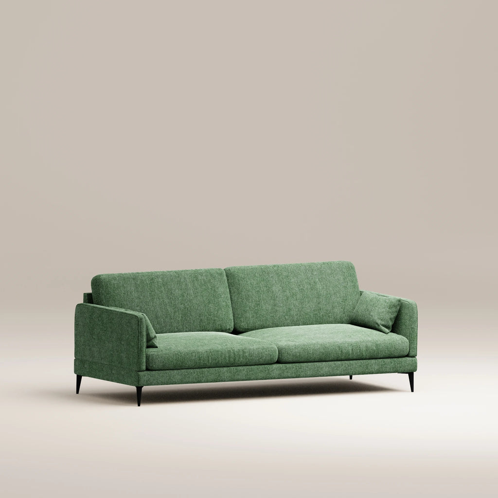 Image Canapé droit 3 places Herran Velours strié • Oasis • Neuf