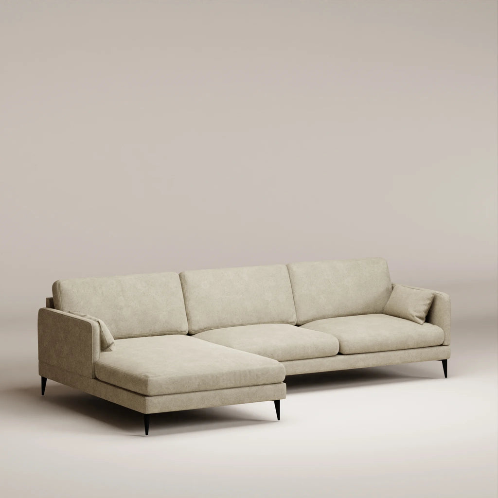 Image Corner Herran LEFT • Felted wool • Natural