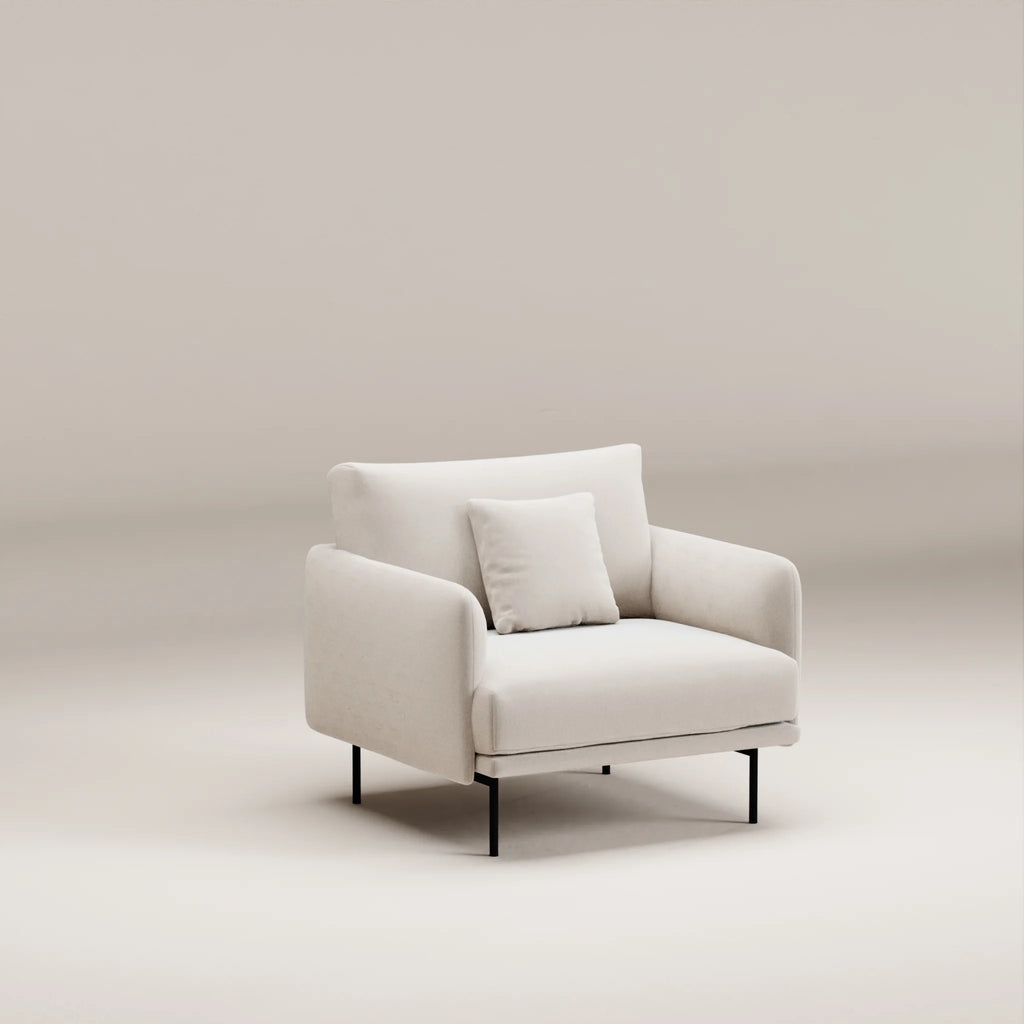 Image Fauteuil Isly 1 place • Velours strié • Wool • Neuf