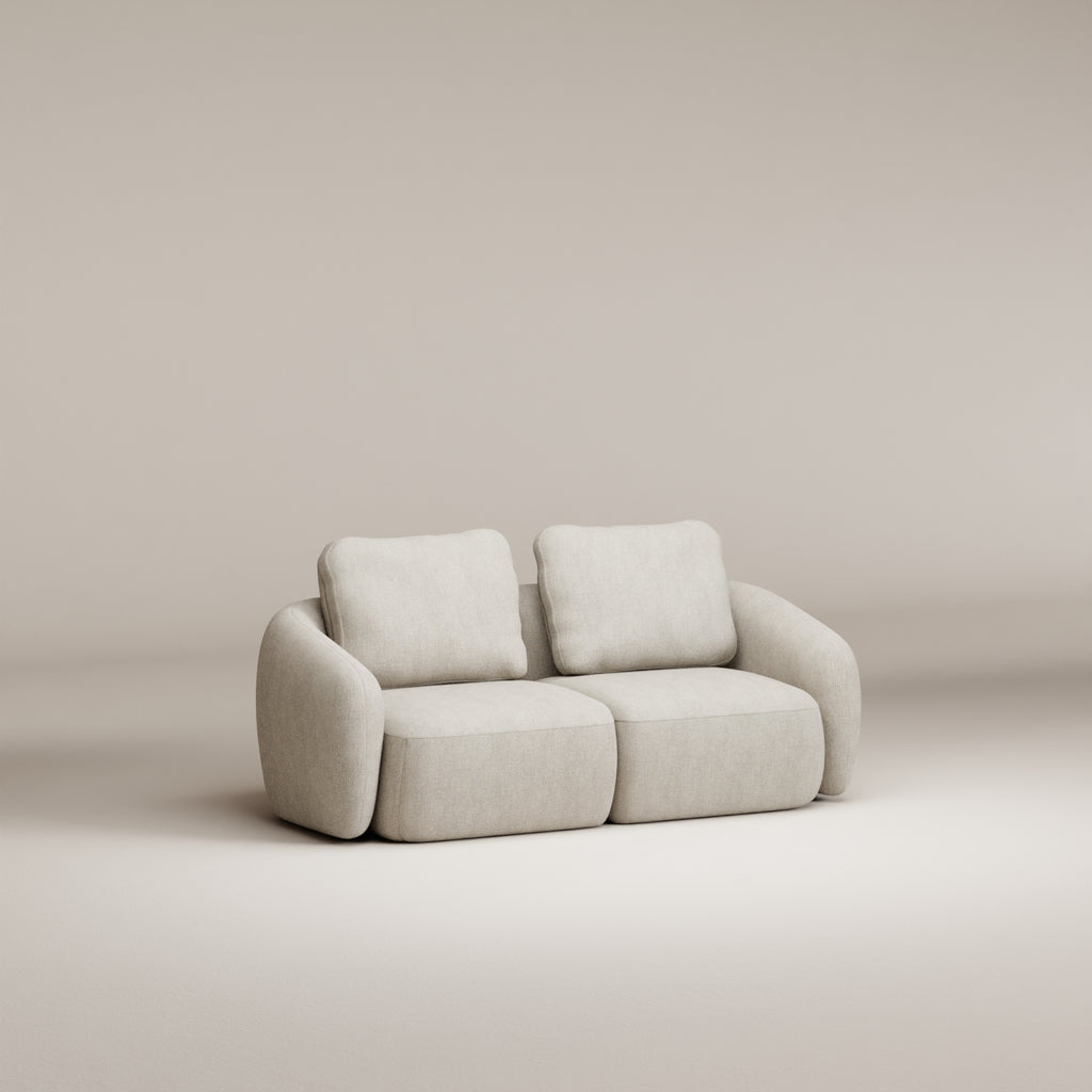 Image Ensemble droit Moncey 3 places • Tissu chenillé • Beige • Bon état