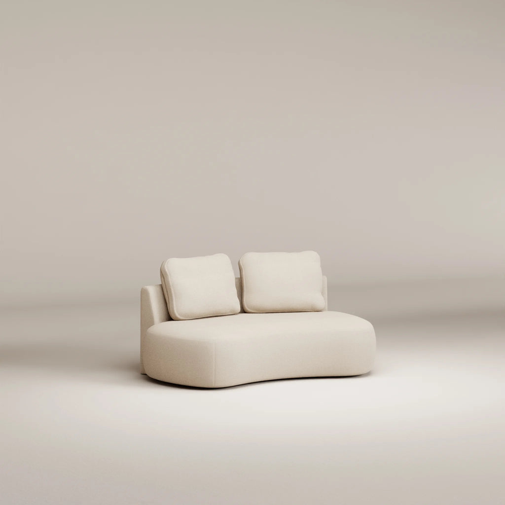 Image Canapé arrondi Moncey 2 places • Tweed • Natural