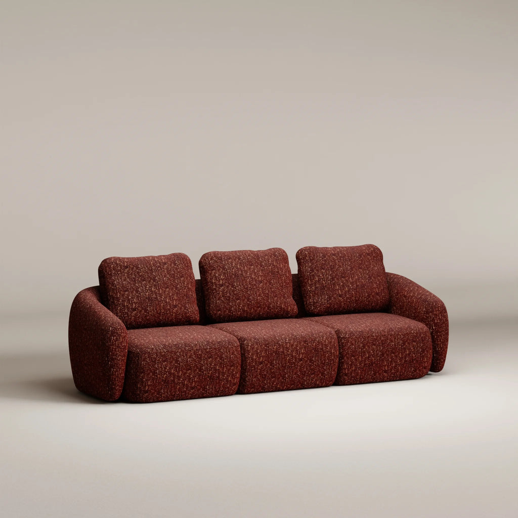 Image Ensemble Moncey Droit 5 places • Chenille texturée • Brick