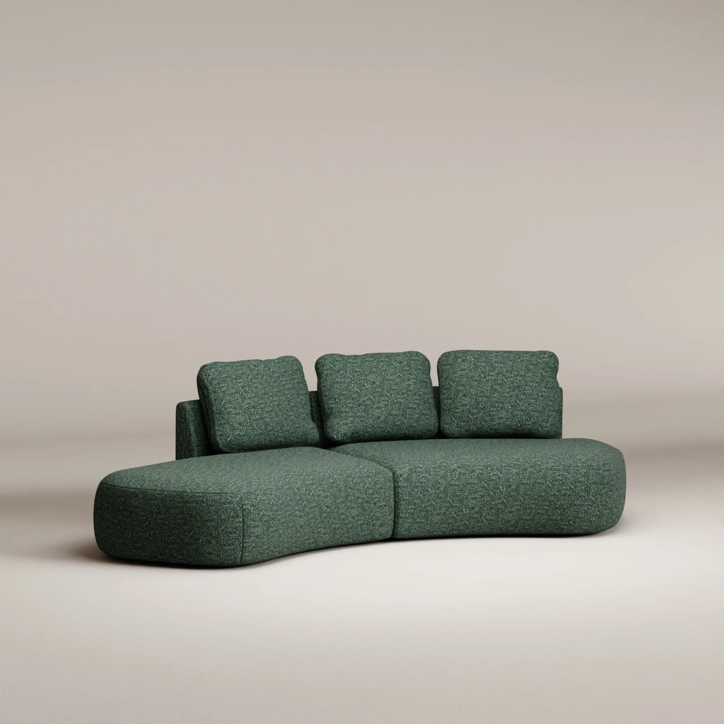 Image Ensemble Moncey Arrondi 3 places gauche • Tissu tissé • Forest