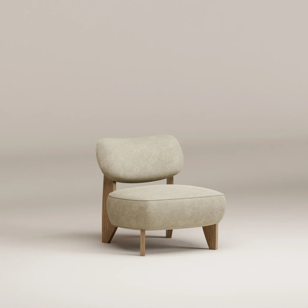 Image Armchair Nicolo Light oak • Felted wool • Natural