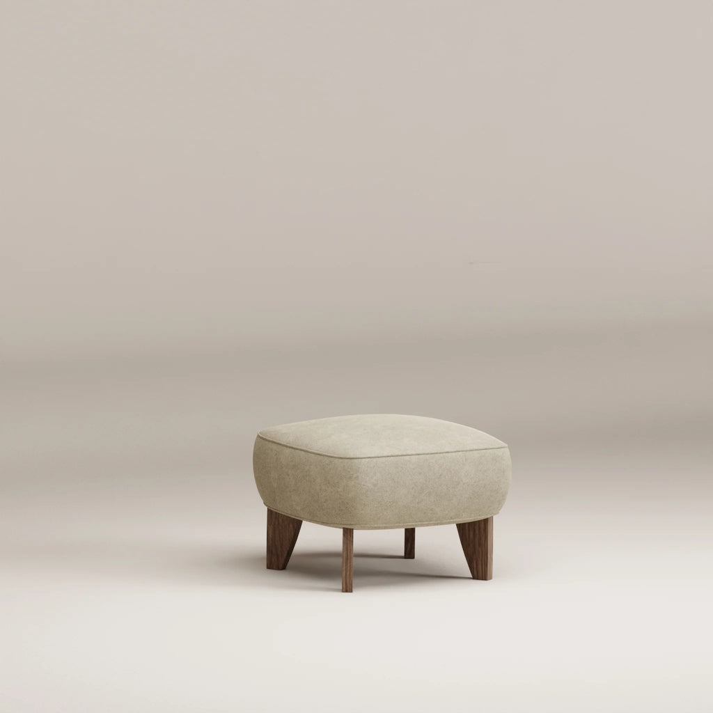 Image Footrest Nicolo Smoked oak • Felted wool • Natural