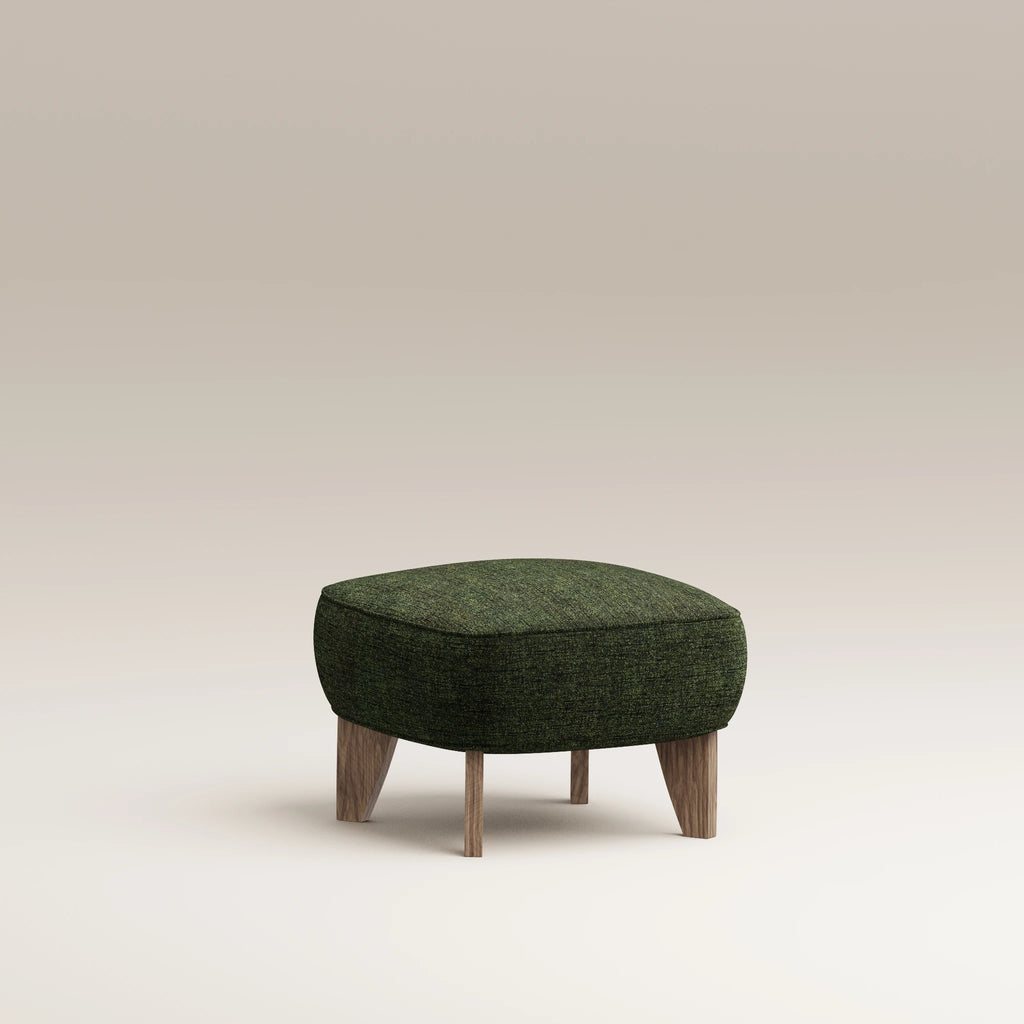 Image Repose-pieds Nicolo Chêne fumé • Velours chenillé • Bosco