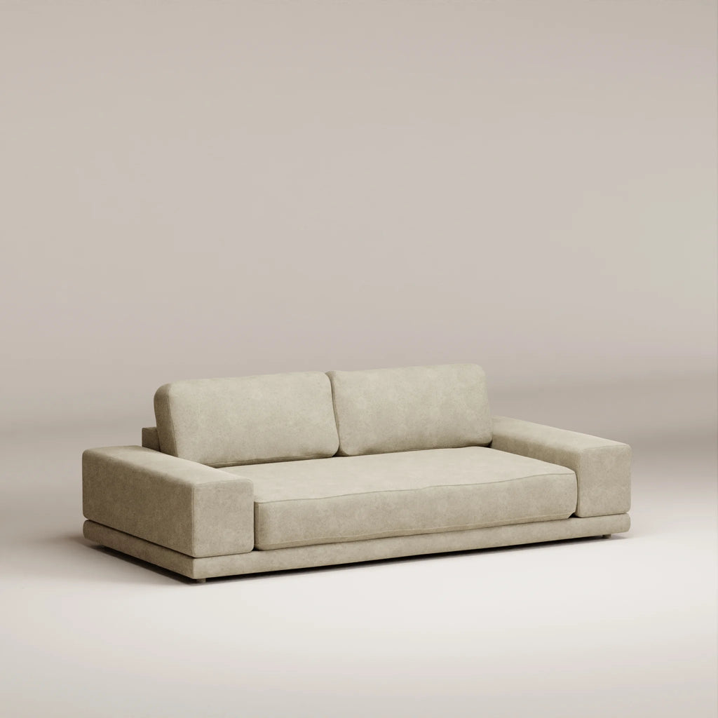 Image Straight sofa Palatine 2.5 seats • Felted wool • Natural