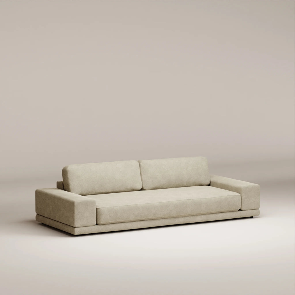 Image Straight sofa Palatine 3 seats • Felted wool • Natural