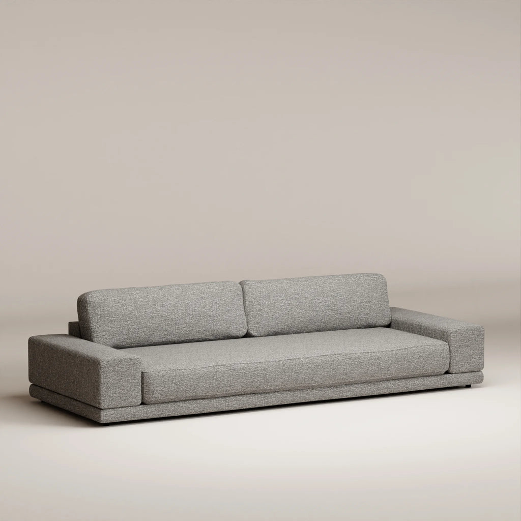 Image Canapé droit Palatine 5 places • Profondeur 110 cm • 2 parties • Bouclette • Toffee